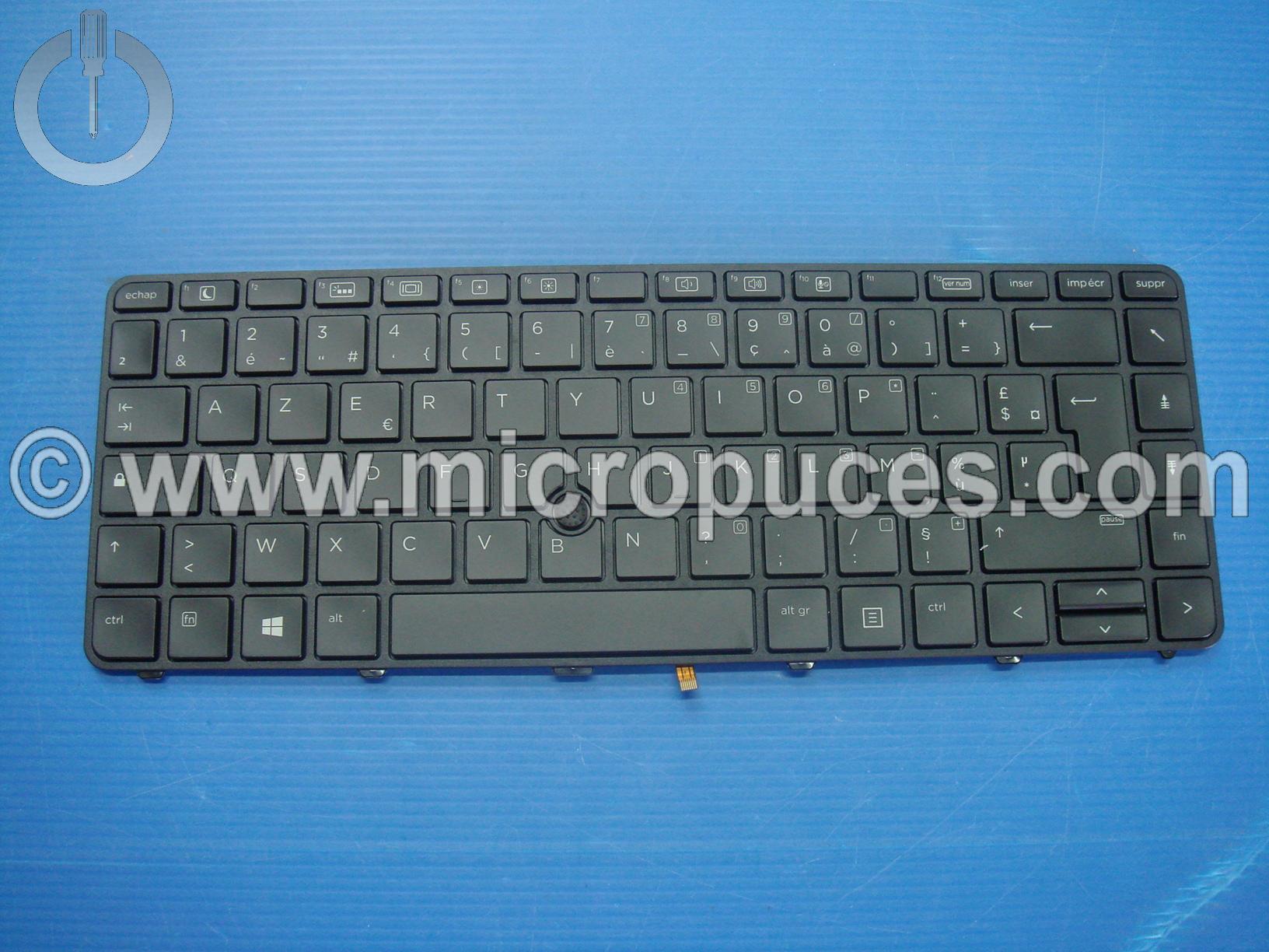 Clavier Azerty noir pour HP Probook 640 G2