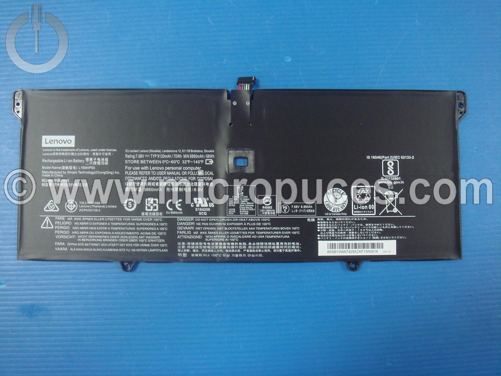 Batterie pour LENOVO IdeaPad Yoga 920-13IKB
