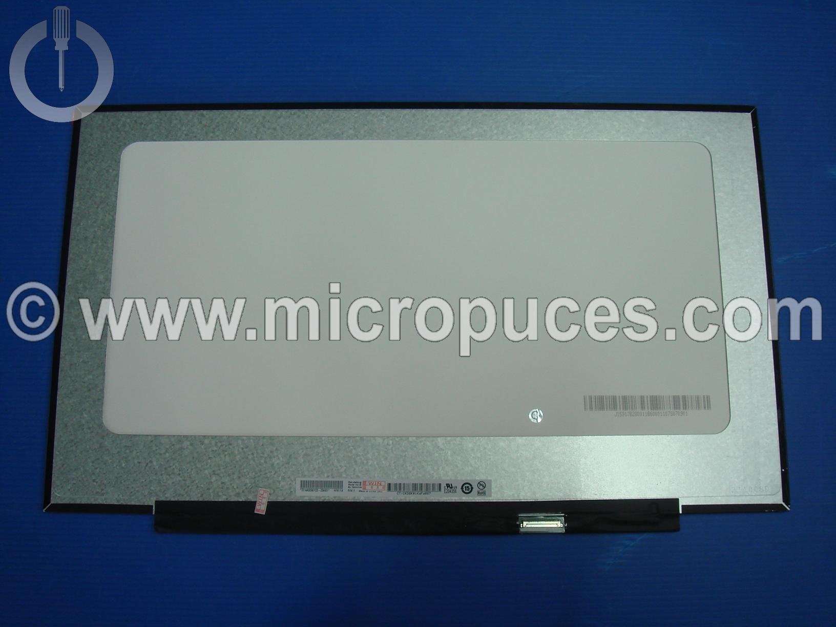 Ecran 17.3" 30 pin Slim HD+ 1600 x 900 sans oreilles - (connecteur  droite )