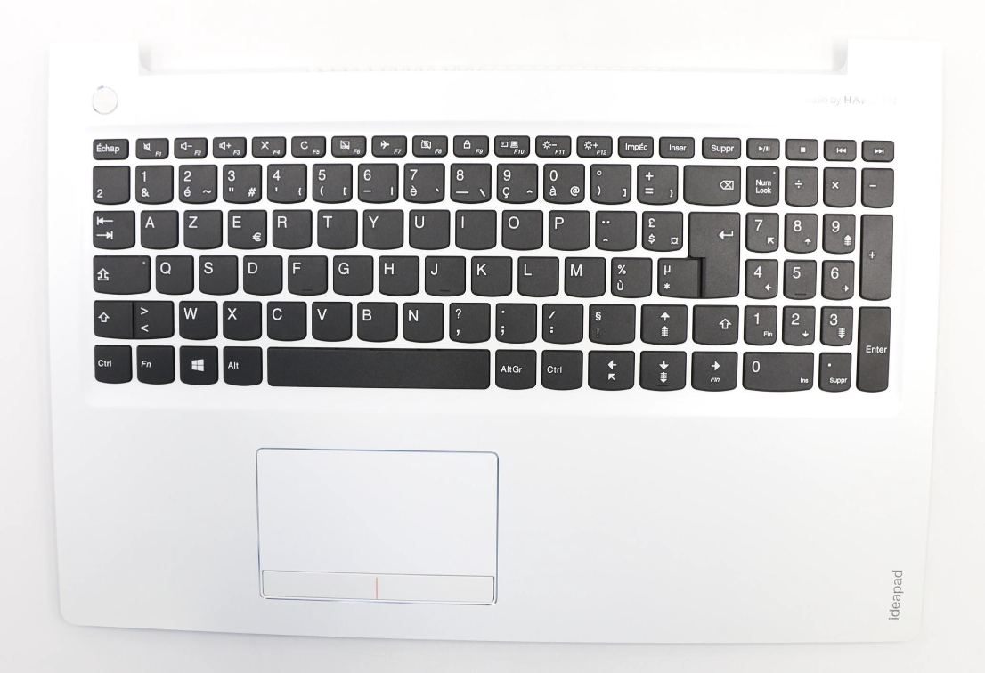 Clavier + plasturgie de dessus blanche pour LENOVO 510-15IKB