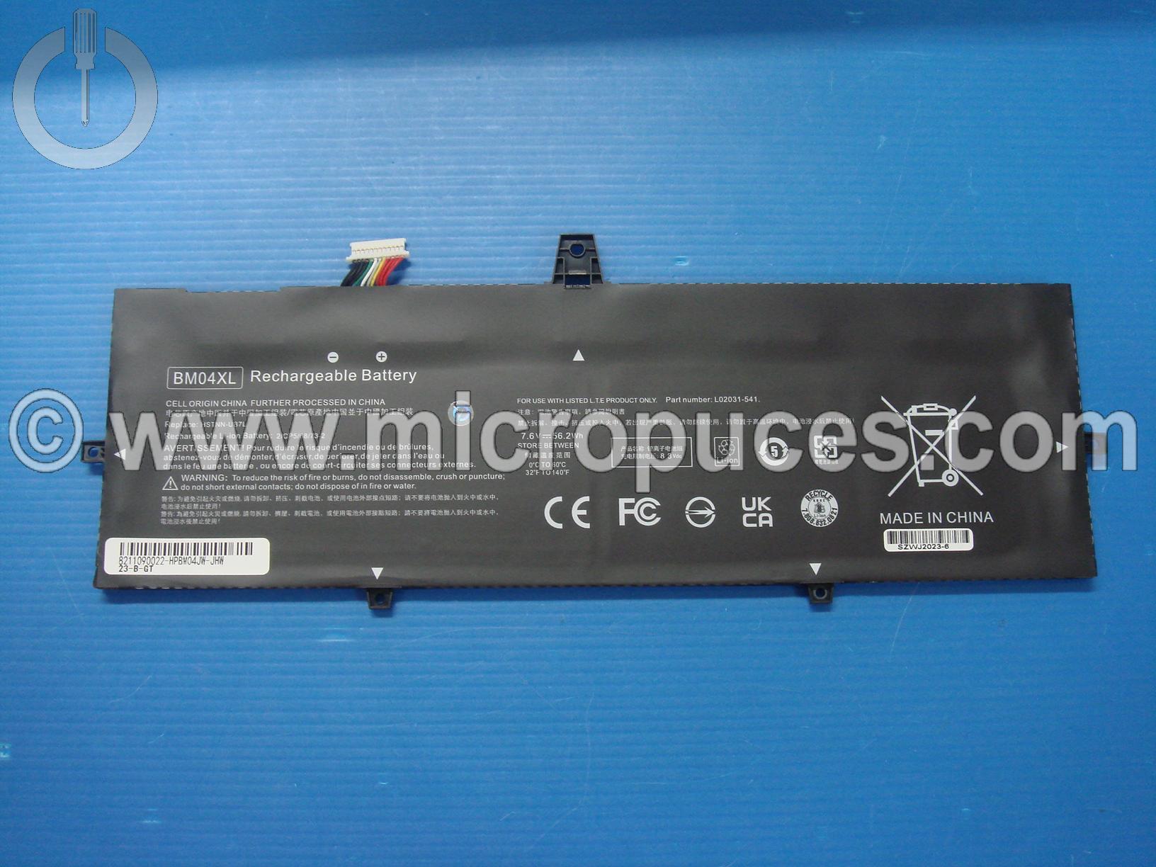 Batterie d'origine pour HP Elitebook X360 1030 G3