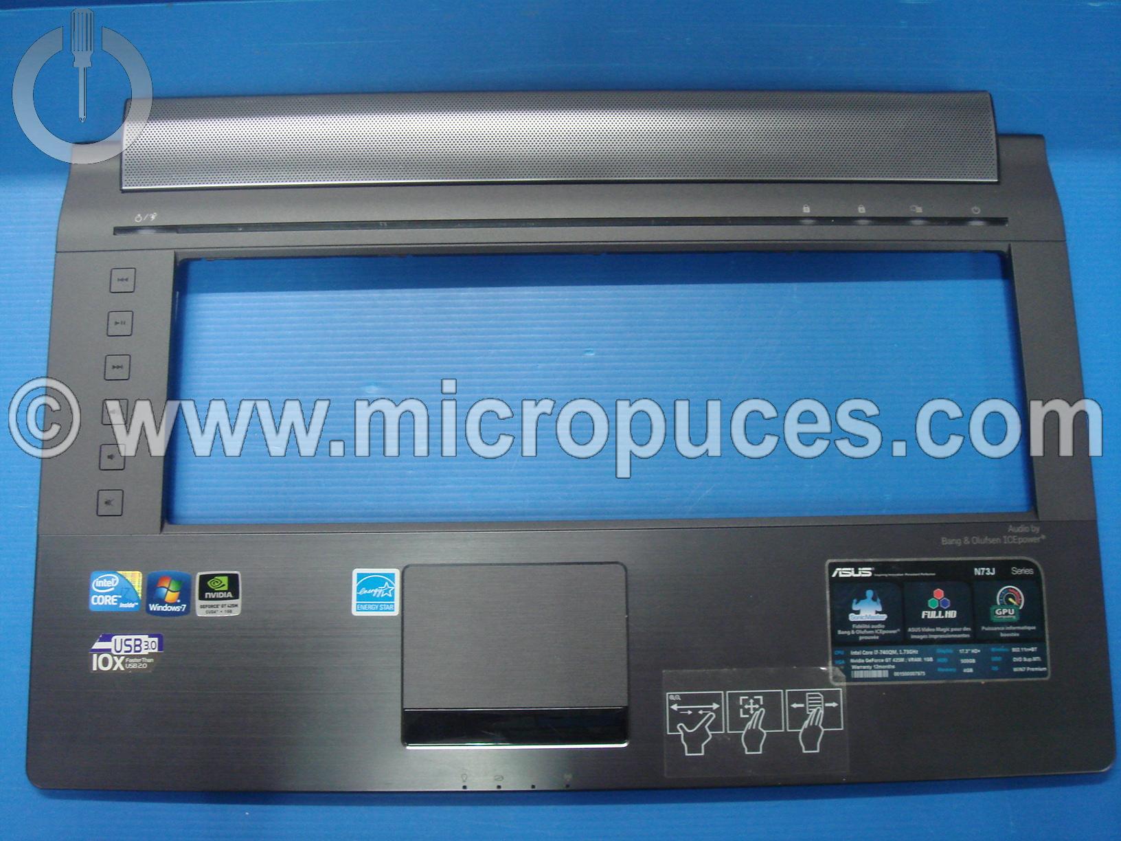 Plasturgie de dessus pour Asus N73JF, N73JN, N73JQ, N73SM, N73SV