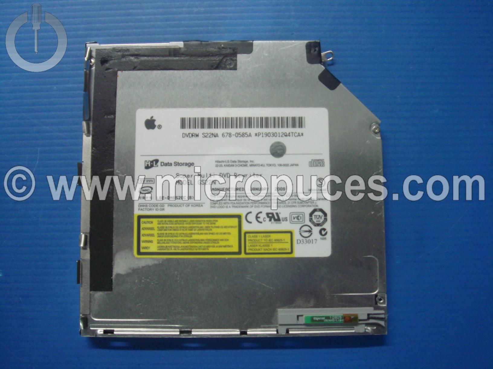 Graveur DVD Ultra-Slim Slot-in SATA pour Macbook
