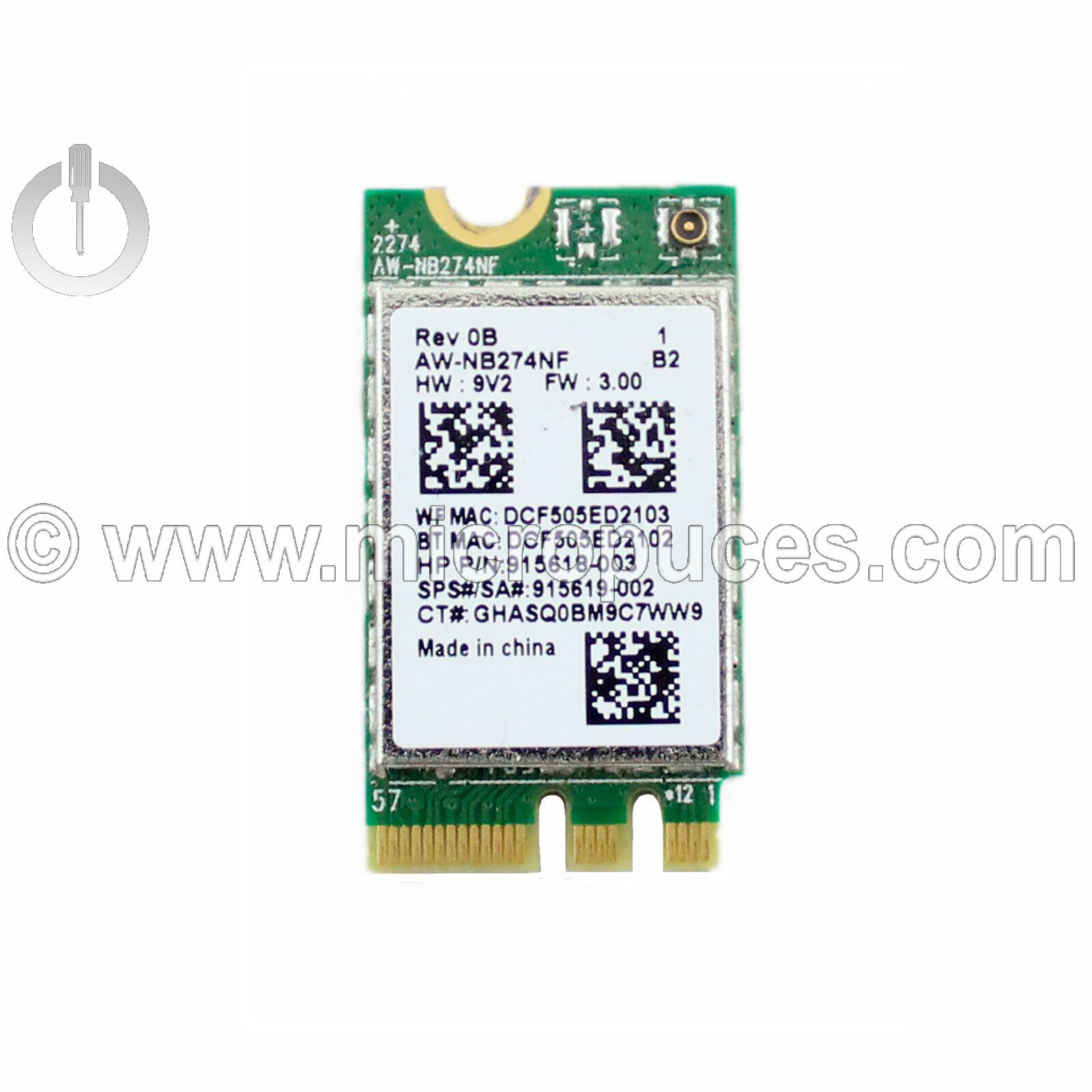 Carte WIFI AW-NB274NF pour HP 17-ca