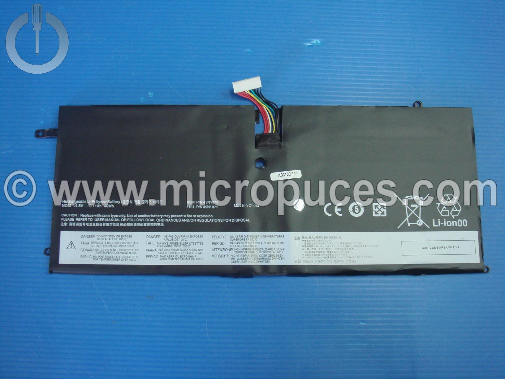 Batterie pour LENOVO pour Thinkpad X1 Carbon 1ère génération