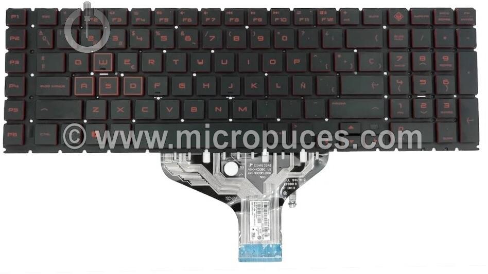 Clavier rtroclair rouge pour OMEN 17-CB (vinyle)