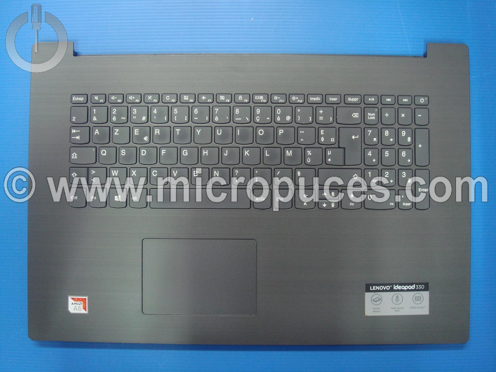 Clavier + plasturgie de dessus pour IdeaPad 330-17AST (Gris Foncé)