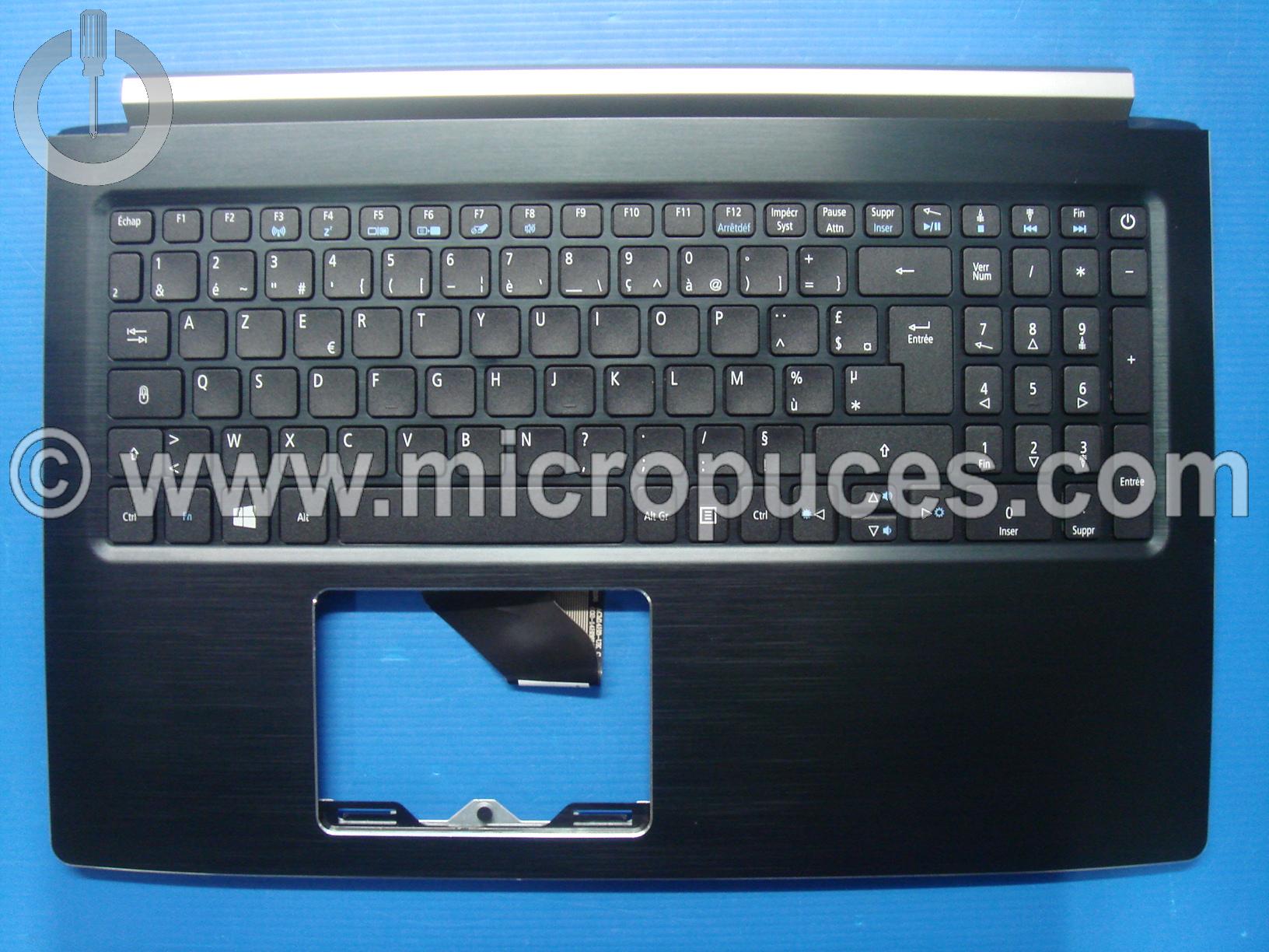 Clavier AZERTY + plasturgie du dessus pour ACER Aspire A515-51