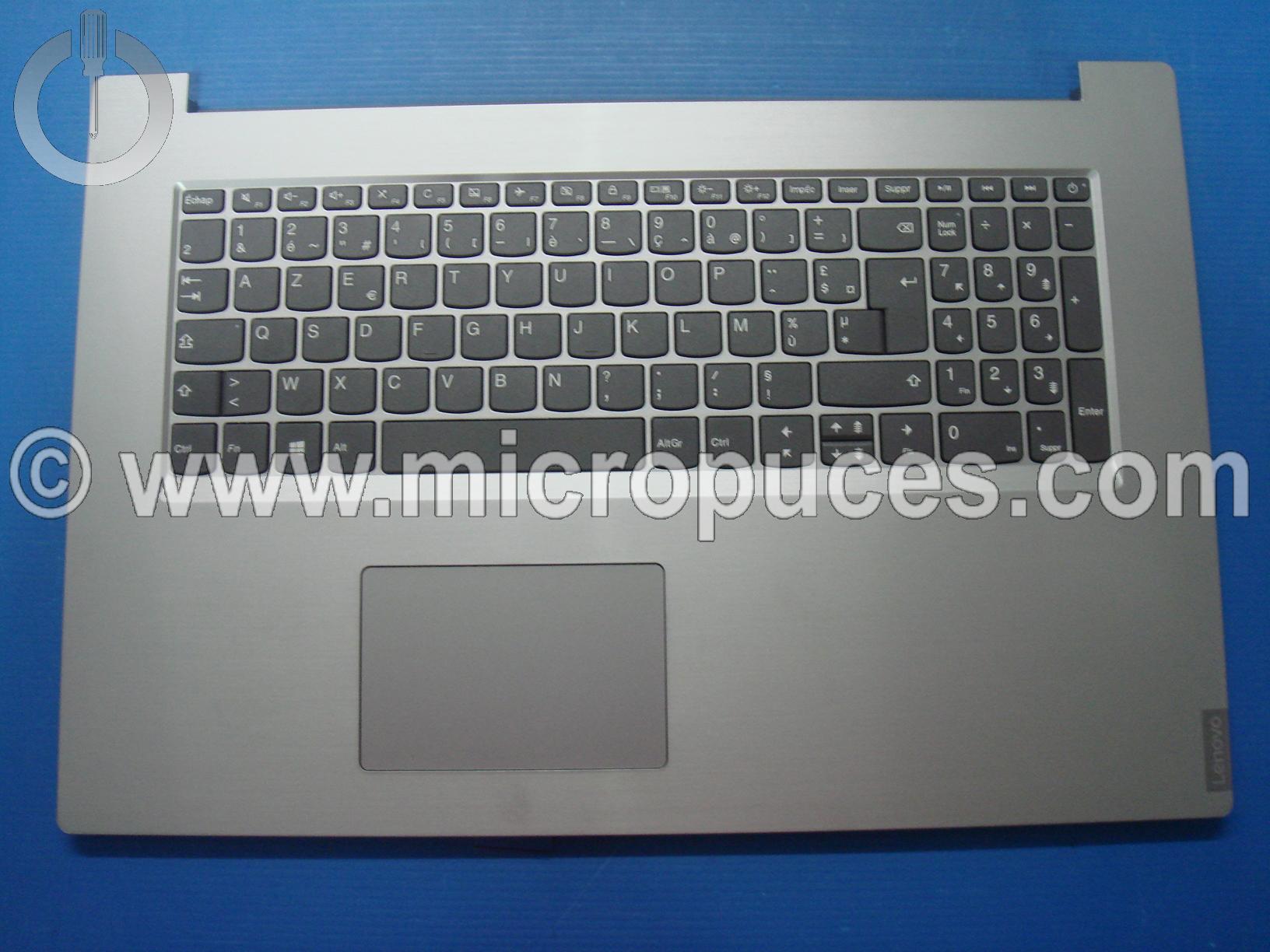 Clavier + plasturgie du dessus pour Lenovo Ideapad L340-17 silver