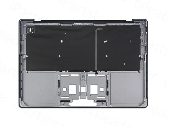 Clavier AZERTY + plasturgie pour APPLE Macbook Pro 14,2" A2442 gris sidral