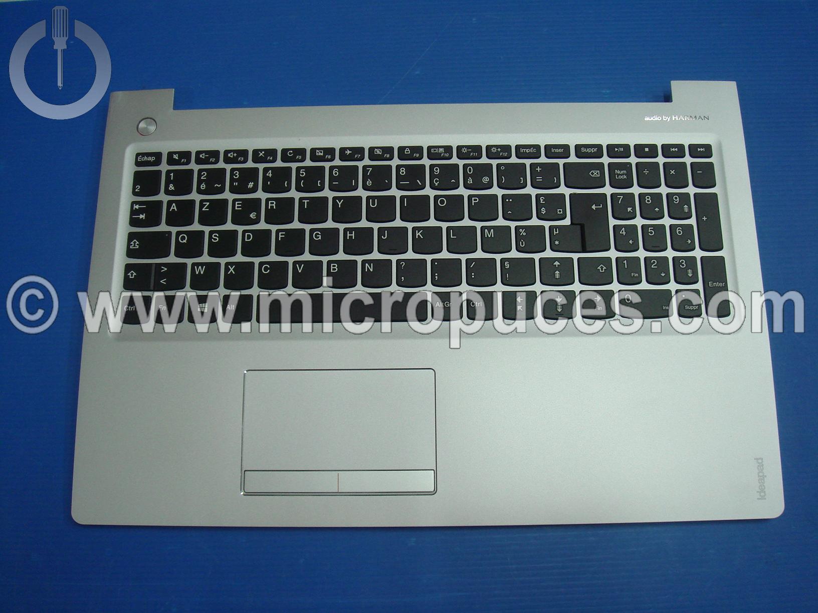 Clavier + Plasturgie du dessus grise pour LENOVO Ideapad 510-15ISK