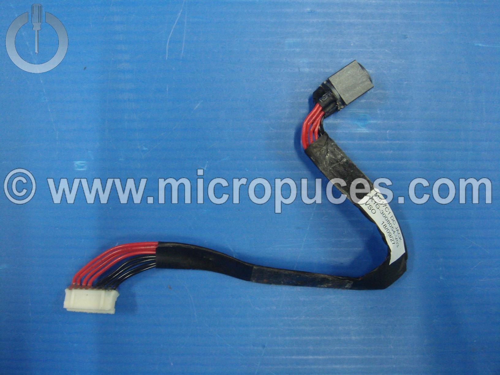 Cable alimentation pour MSI GP73