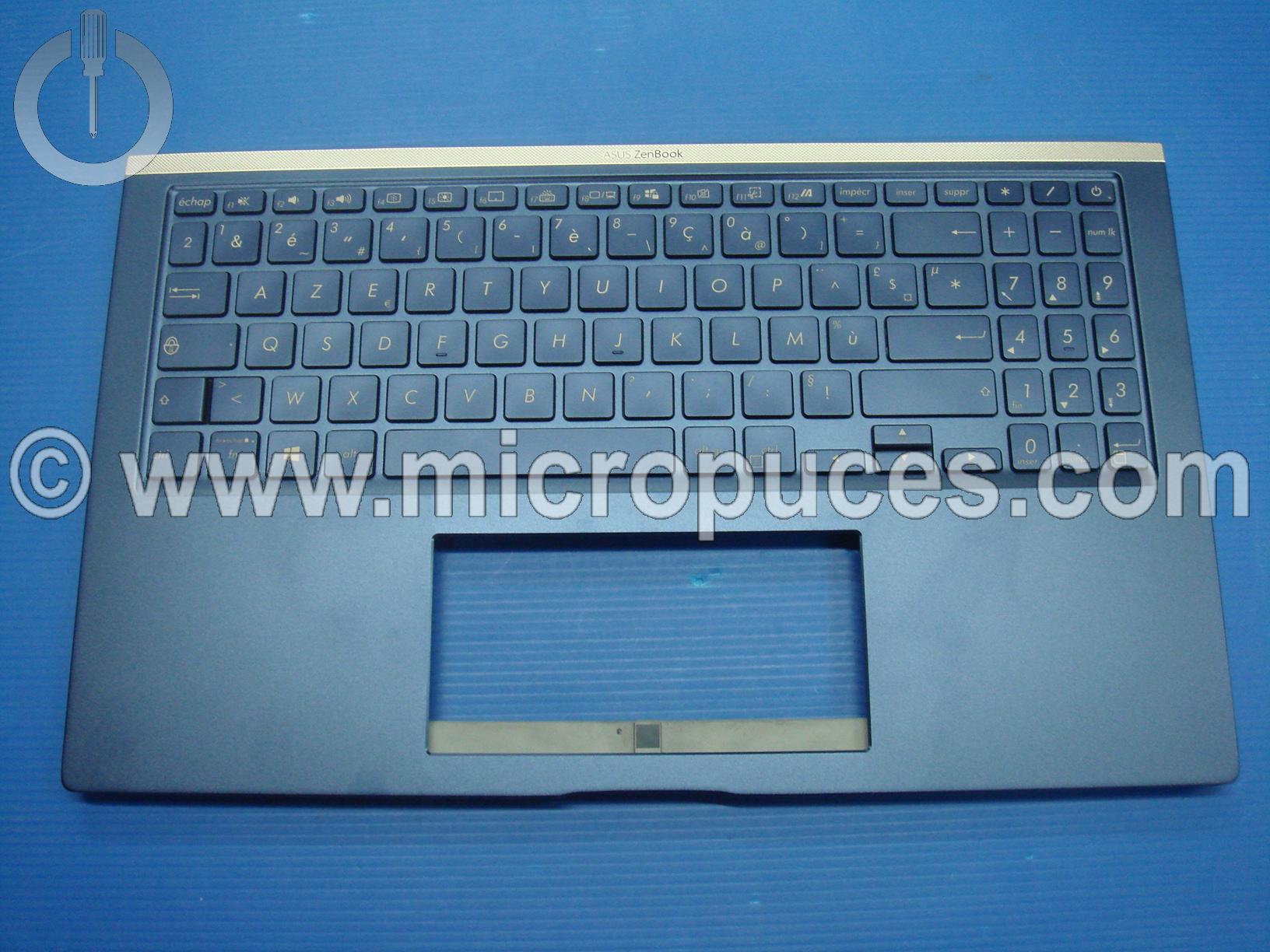 clavier + plasturgie de dessus pour Asus UX533 bleu (version touchpad)