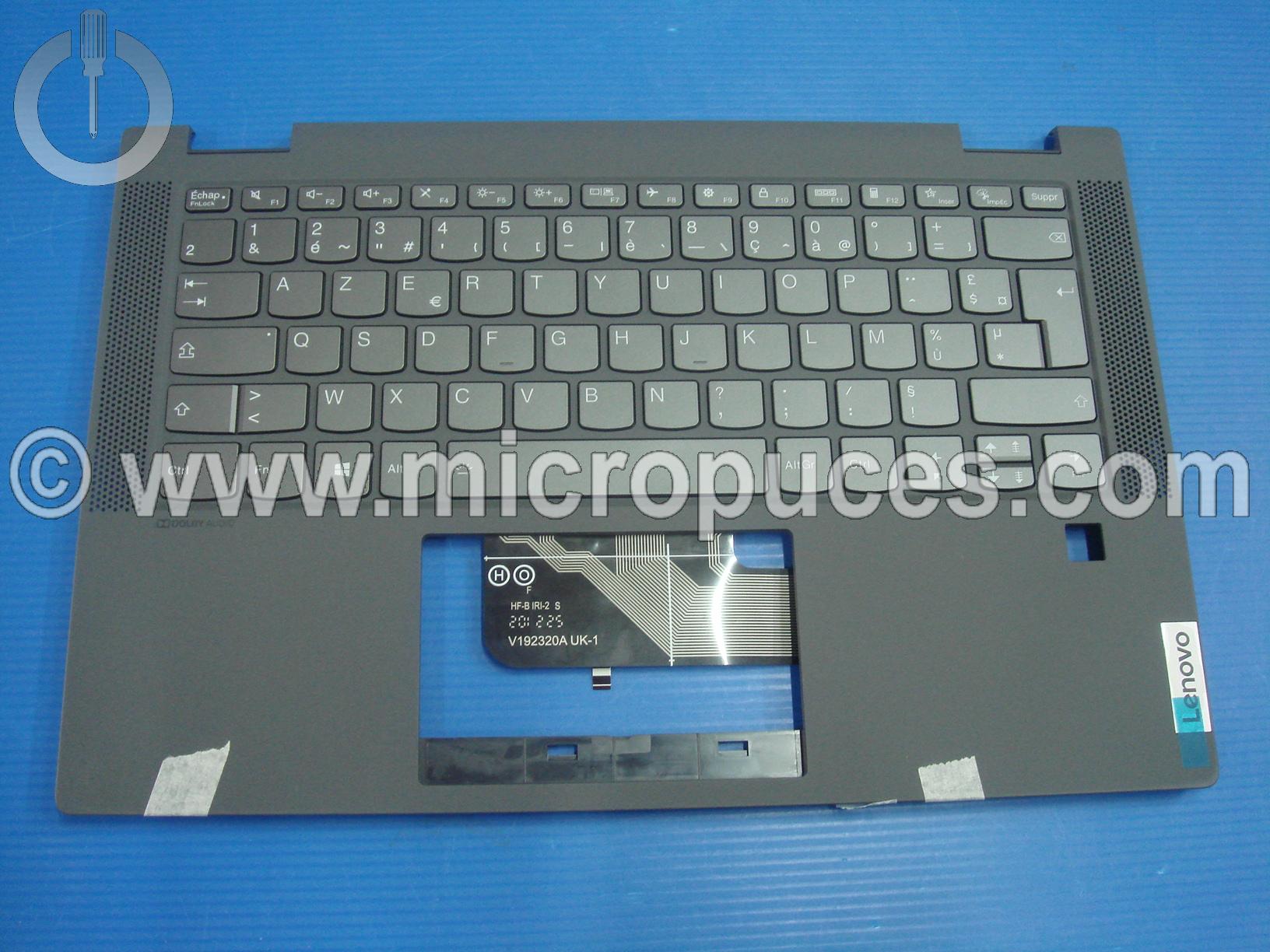 Clavier + plasturgie de dessus pour Ideapad FLEX 5-14 gris rétro éclairé (FP)