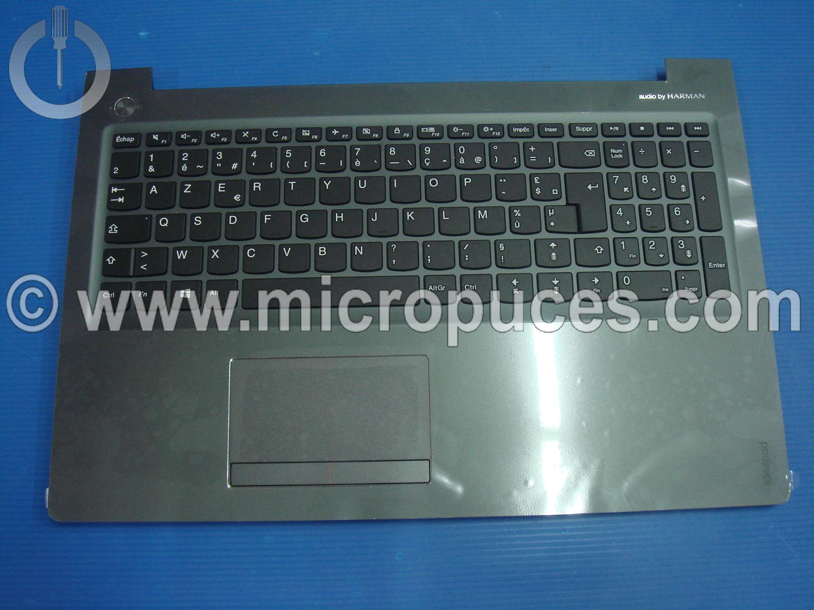 Clavier + Plasturgie du dessus noire pour LENOVO Ideapad 510-15ISK