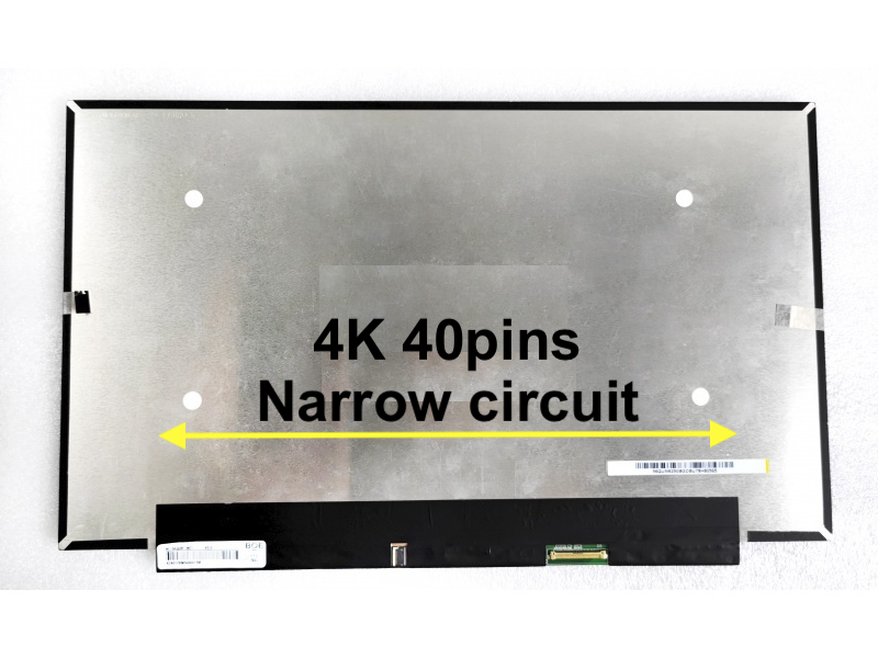 Ecran 15.6" 40 pin Slim UHD 4K 3840 x 2160 narrow circuit