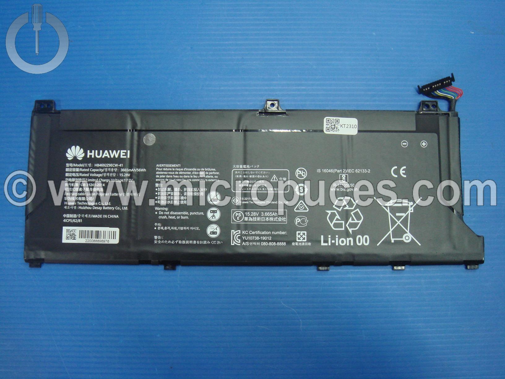 Batterie pour Huawei MateBook D14 HB4692Z9ECW-41