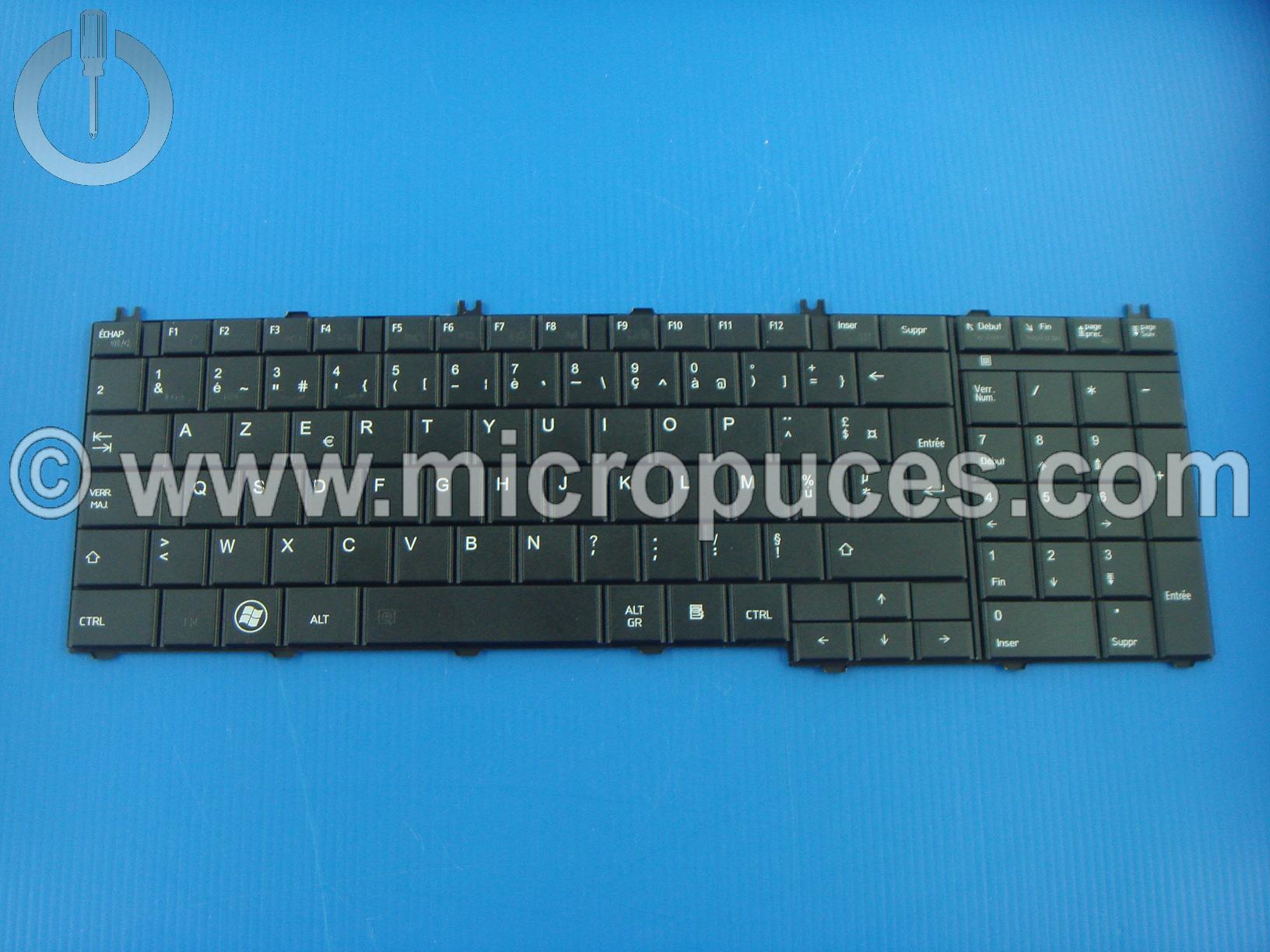 Clavier * NEUF * AZERTY noir pour TOSHIBA Satellite C670