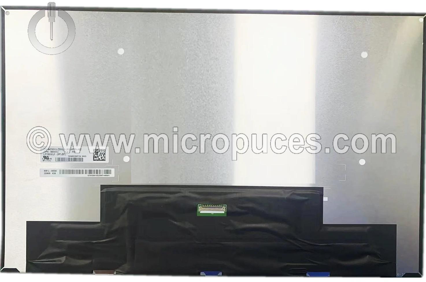 Ecran 15,6" 40 pin Slim FHD 1920 x 1080 60Hz sans circuit