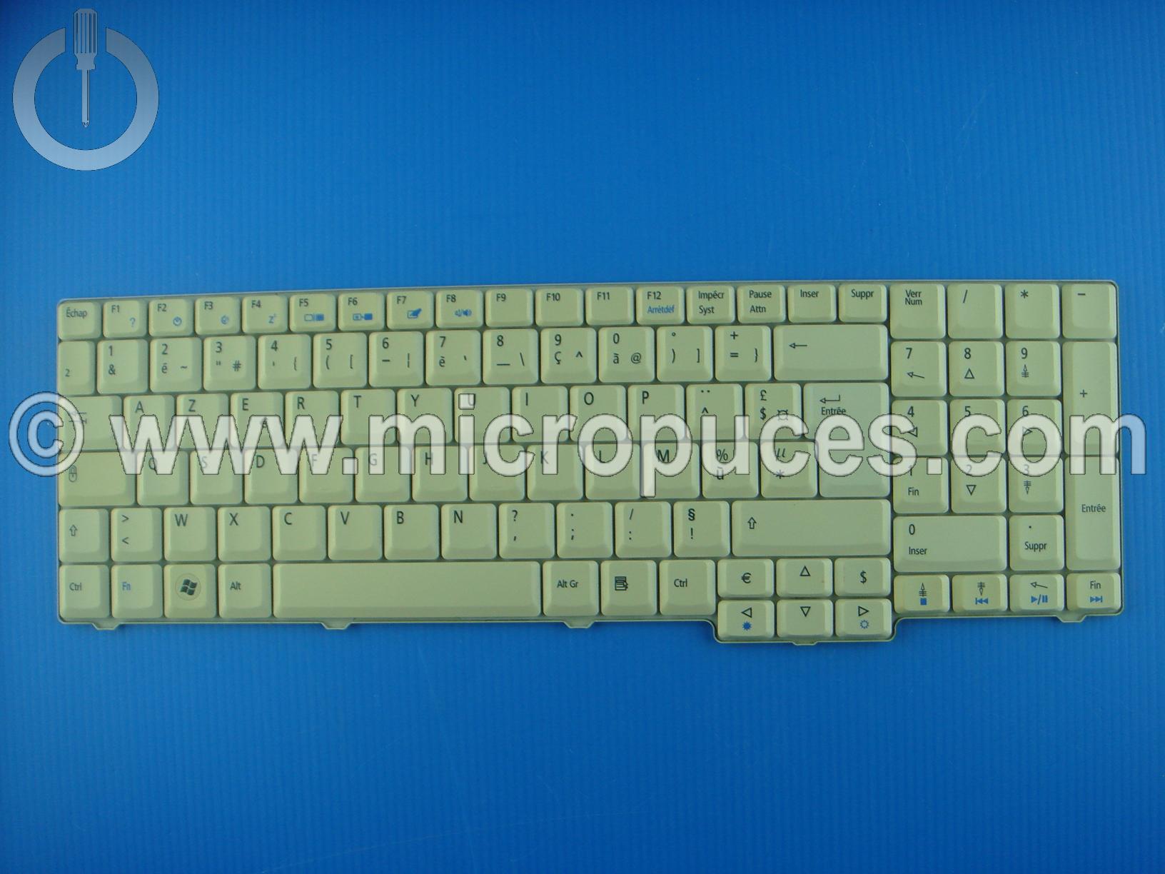 Clavier AZERTY pour ACER Aspire 7720G, 7220 et 7520