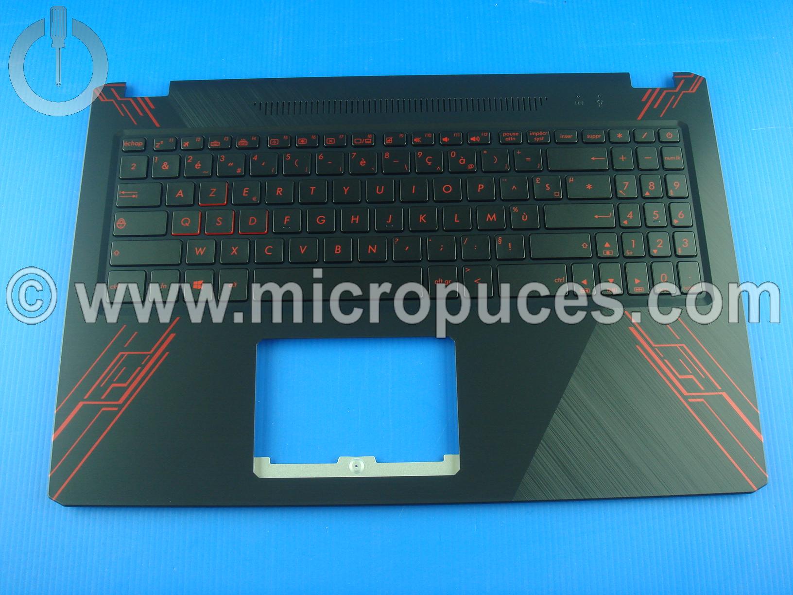 Clavier + plasturgie de dessus pour ASUS srie 570 rtroclaire RGB lettres rouge