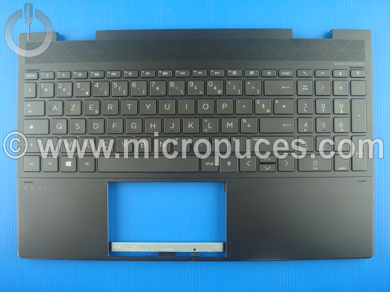 Clavier + plasturgie de dessus noire pour HP Envy 15-EE