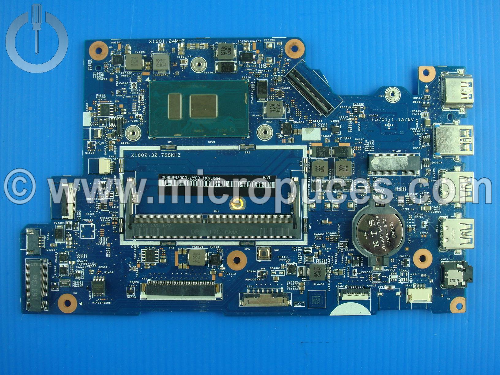 Carte mère Intel Core i5-7200U pour Acer SP513-51