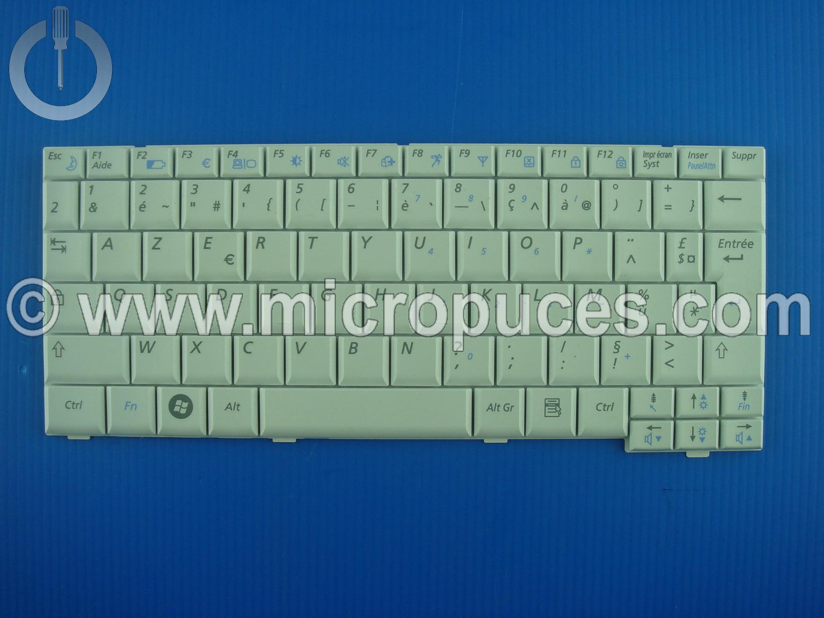 Clavier AZERTY pour SAMSUNG NC10 N130 N140 (blanc)