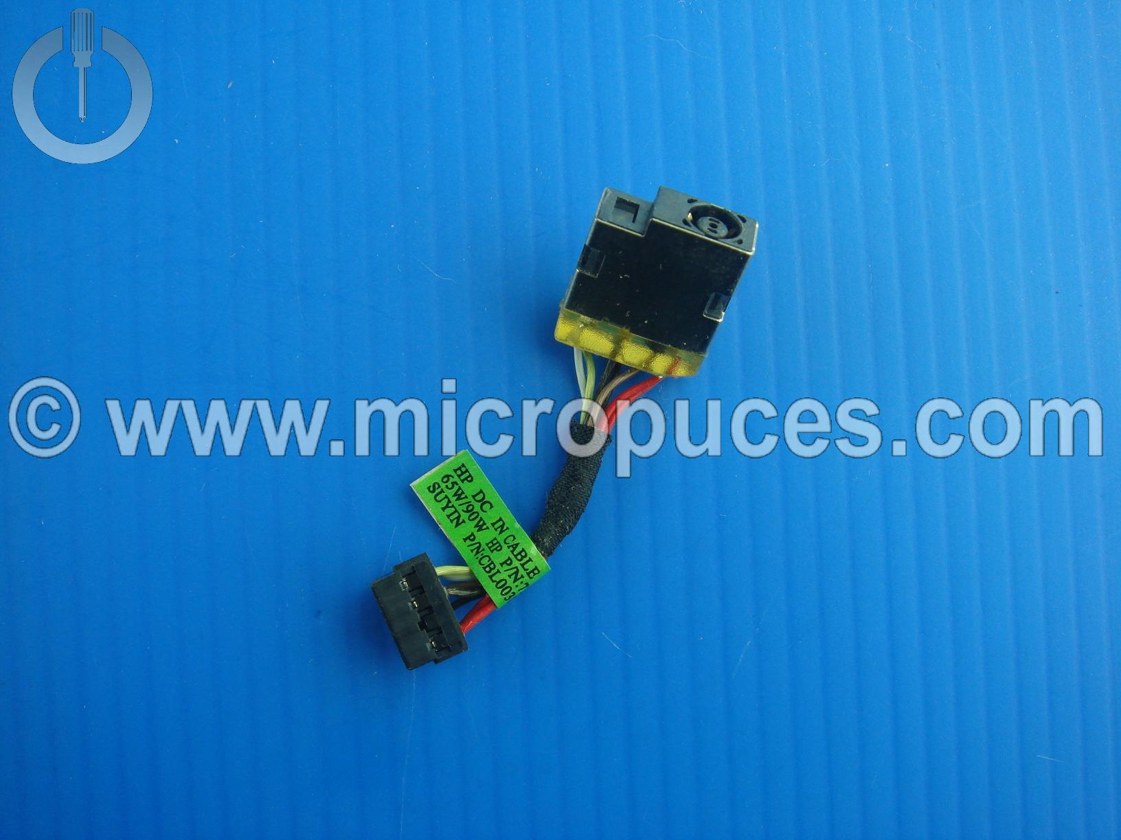 Câble alimentation 3.5 cm pour HP Pavilion 14 15 et 17