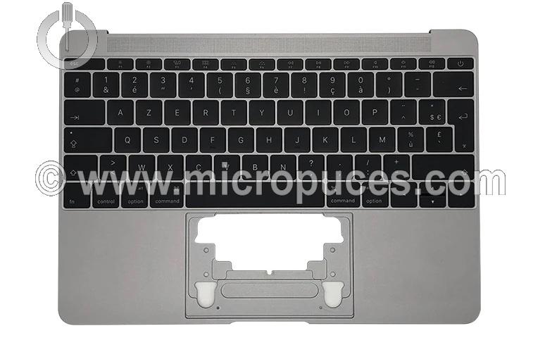 Clavier + plasturgie de dessus pour Macbook Retina A1534 2015 silver