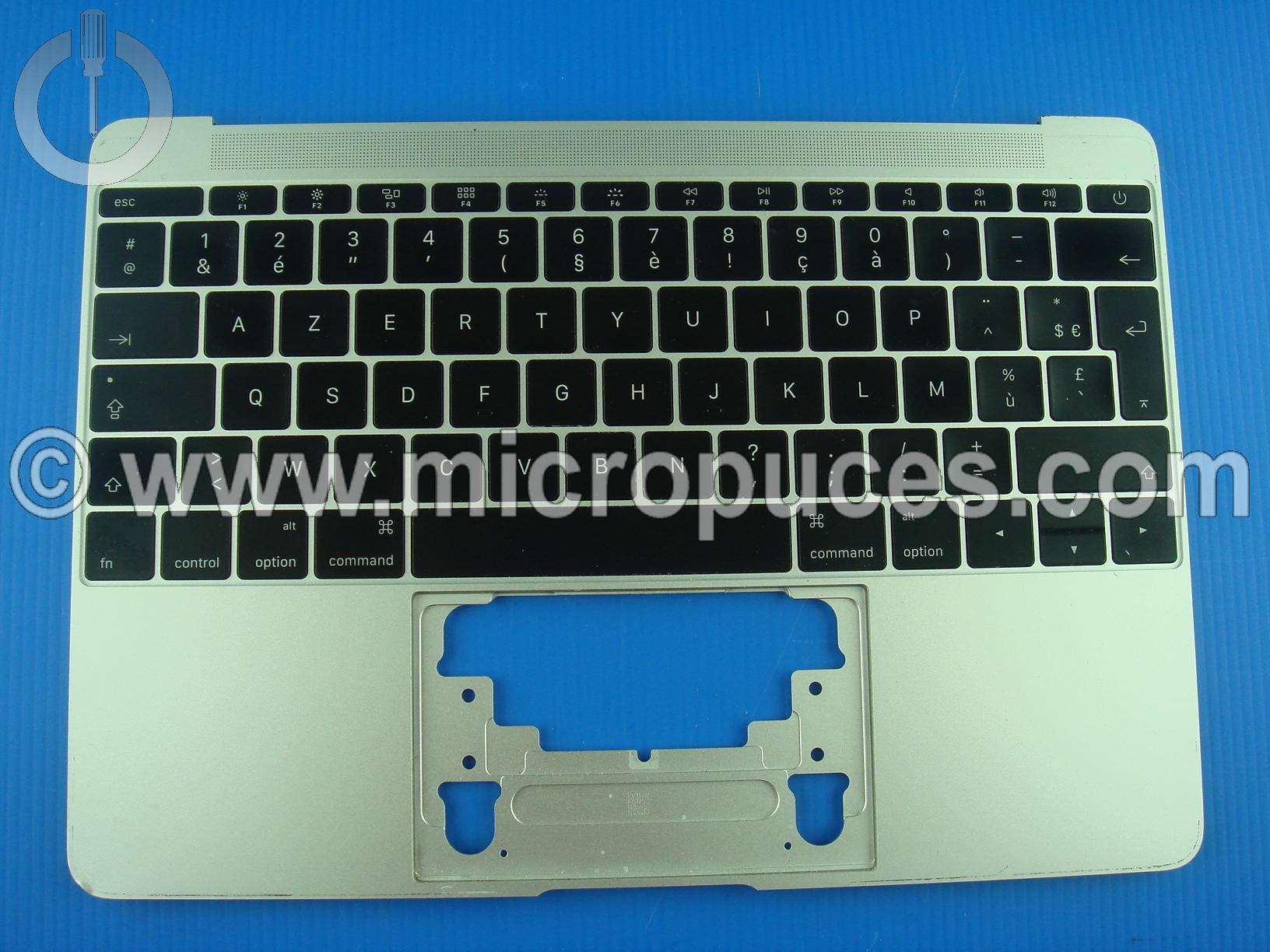 Clavier + plasturgie de dessus pour Macbook Retina  A1534 2016 2017 silver grade B