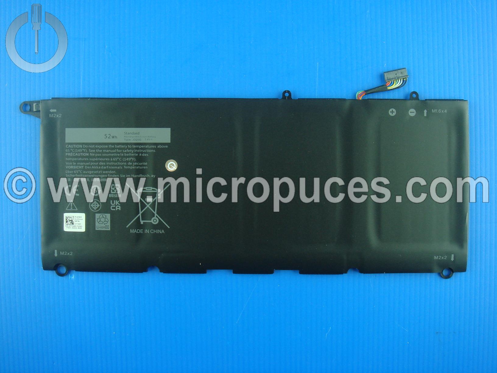 Batterie de remplacement pour DELL XPS 13 (9350 9360)