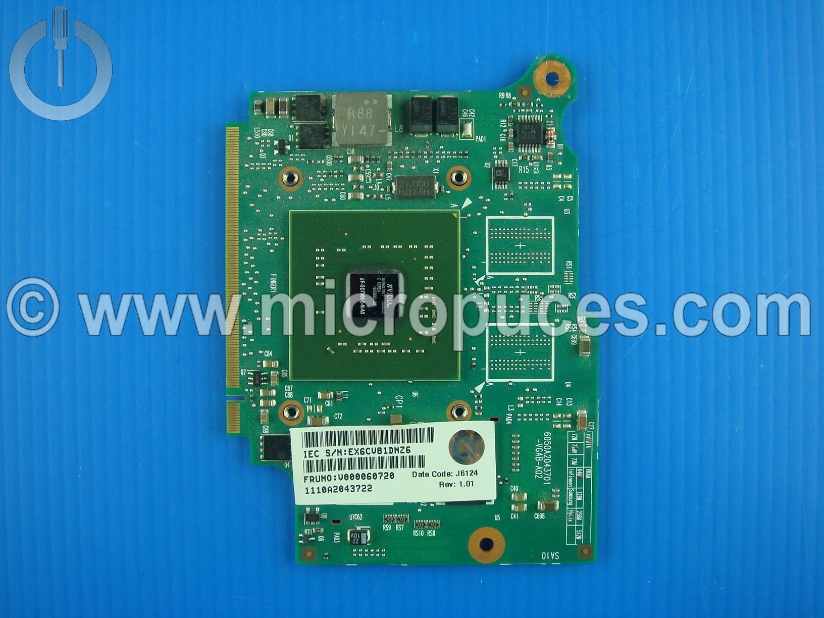 Carte NVIDIA G Force 7300 256Mo  pour Toshiba Satellite A100