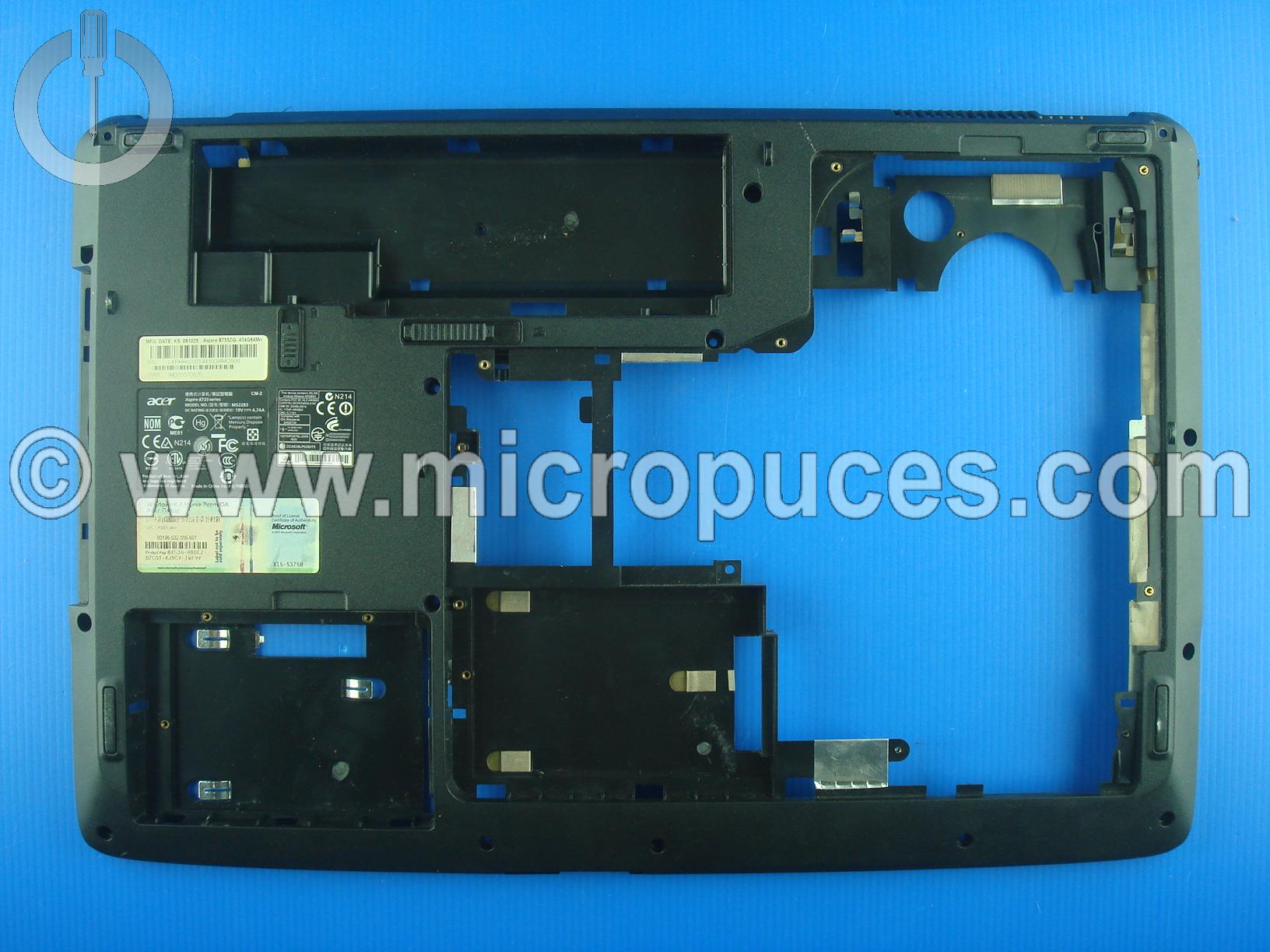 Plasturgie de dessous pour Acer Aspire 8735