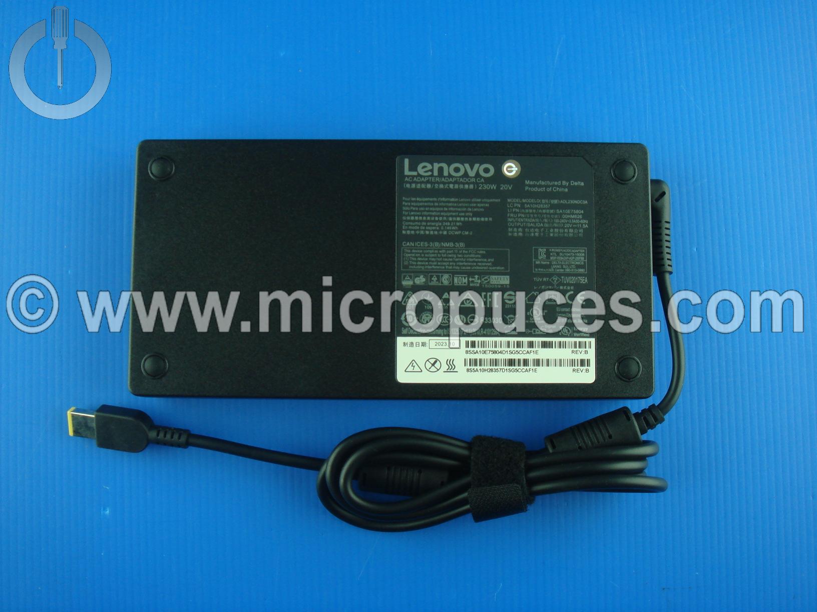 Chargeur LENOVO 20V 11.5A