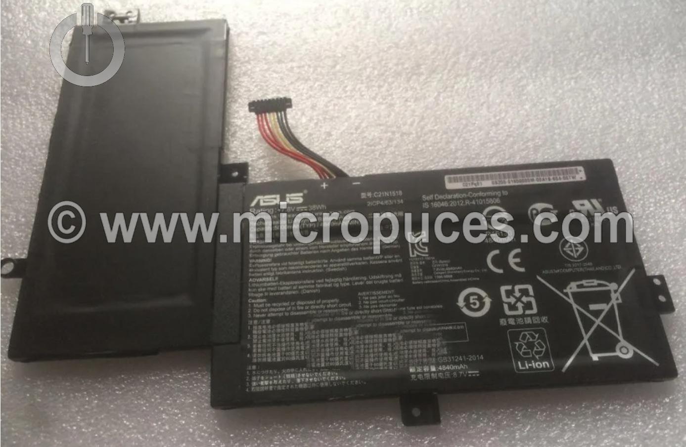 Batterie d'origine pour ASUS TP501