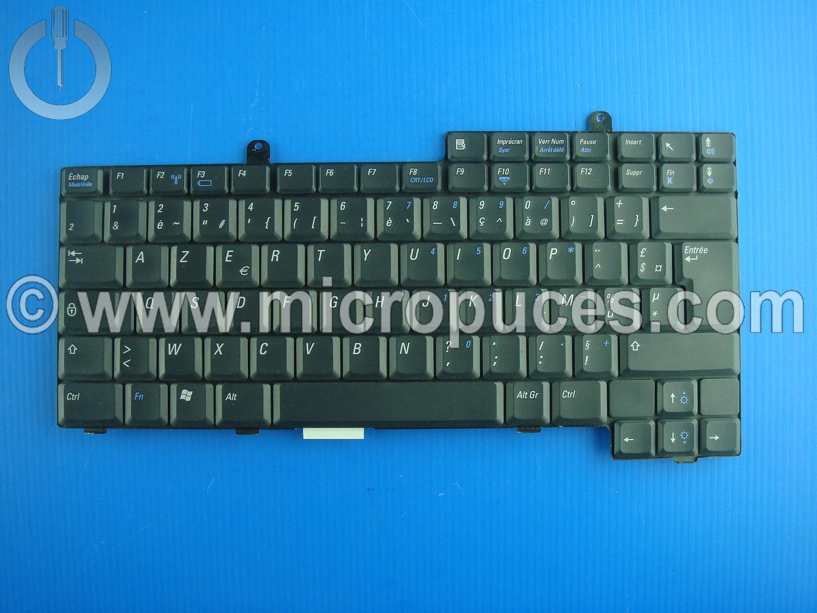 Clavier AZERTY pour DELL SERIE D + INSPIRON 8500 8600 (sans trackball)