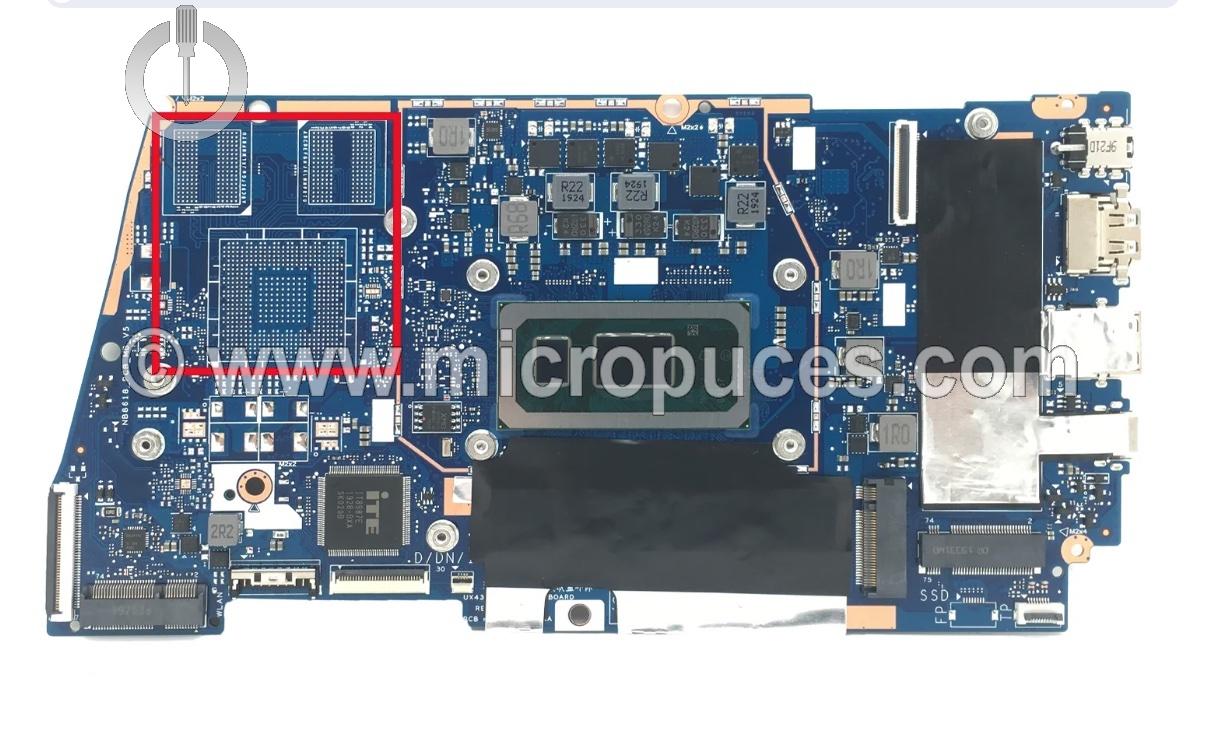 Carte mère i5 8eme gen pour ASUS UX431
