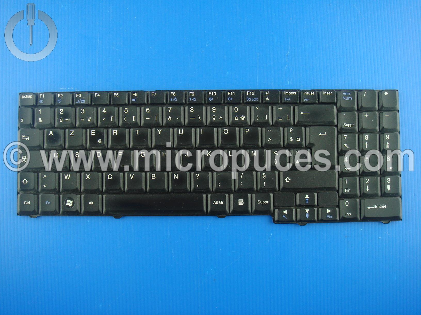 Clavier AZERTY pour Packard Bell MH35 et MH36