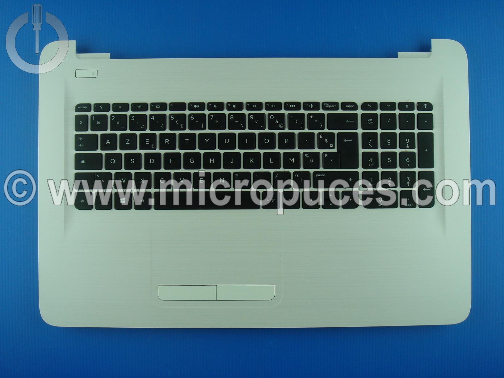 Clavier + plasturgie de dessus blanche pour HP Pavilion 17-x 17-y