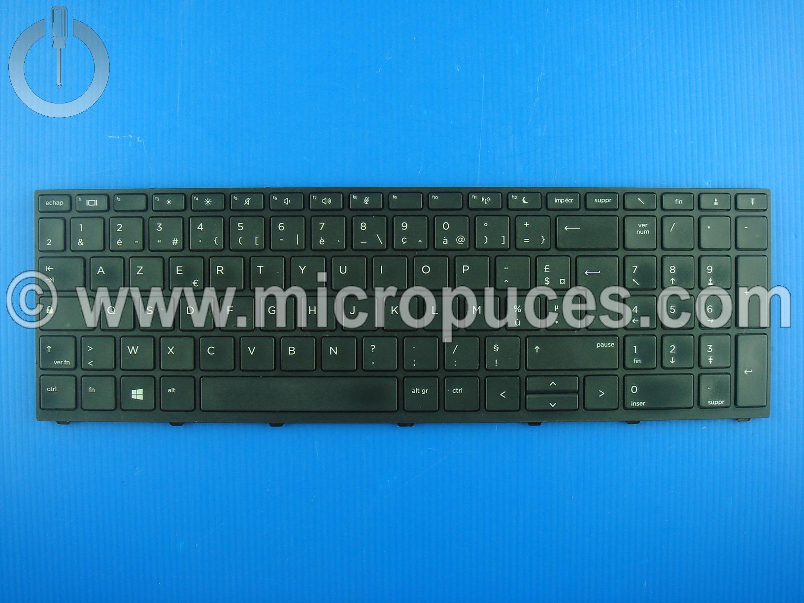 Clavier AZERTY pour HP Probook 450 G5 455 G5 470 G5