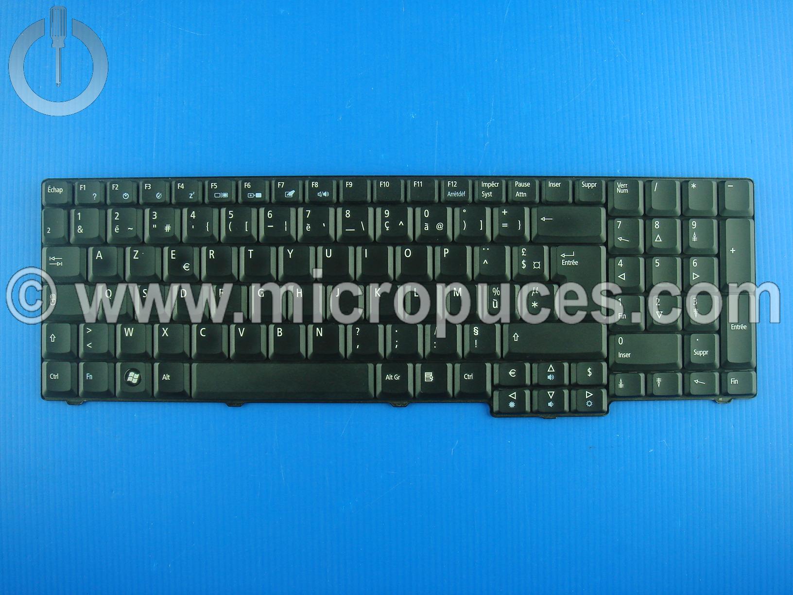 Clavier AZERTY pour ACER Travelmate 7530 7730 etc