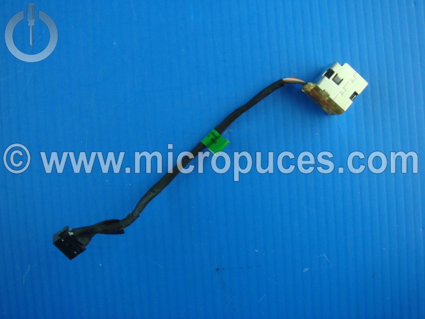 Cable alimentation pour HP Probook 450 G1 G2, 455 G1 G2, 470 G1 G2