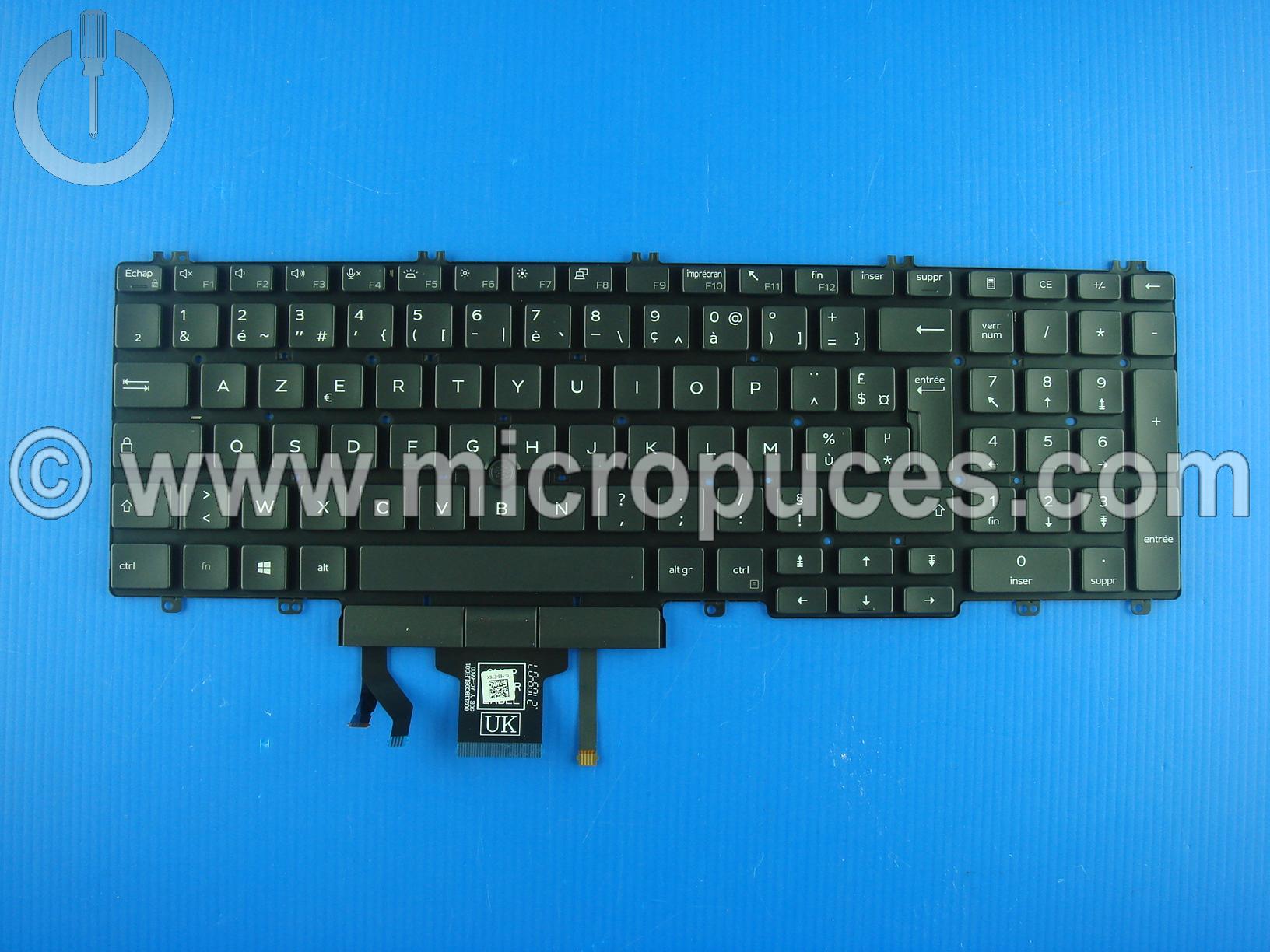 Clavier AZERTY pour DELL Latitude 15 5500 et 5501