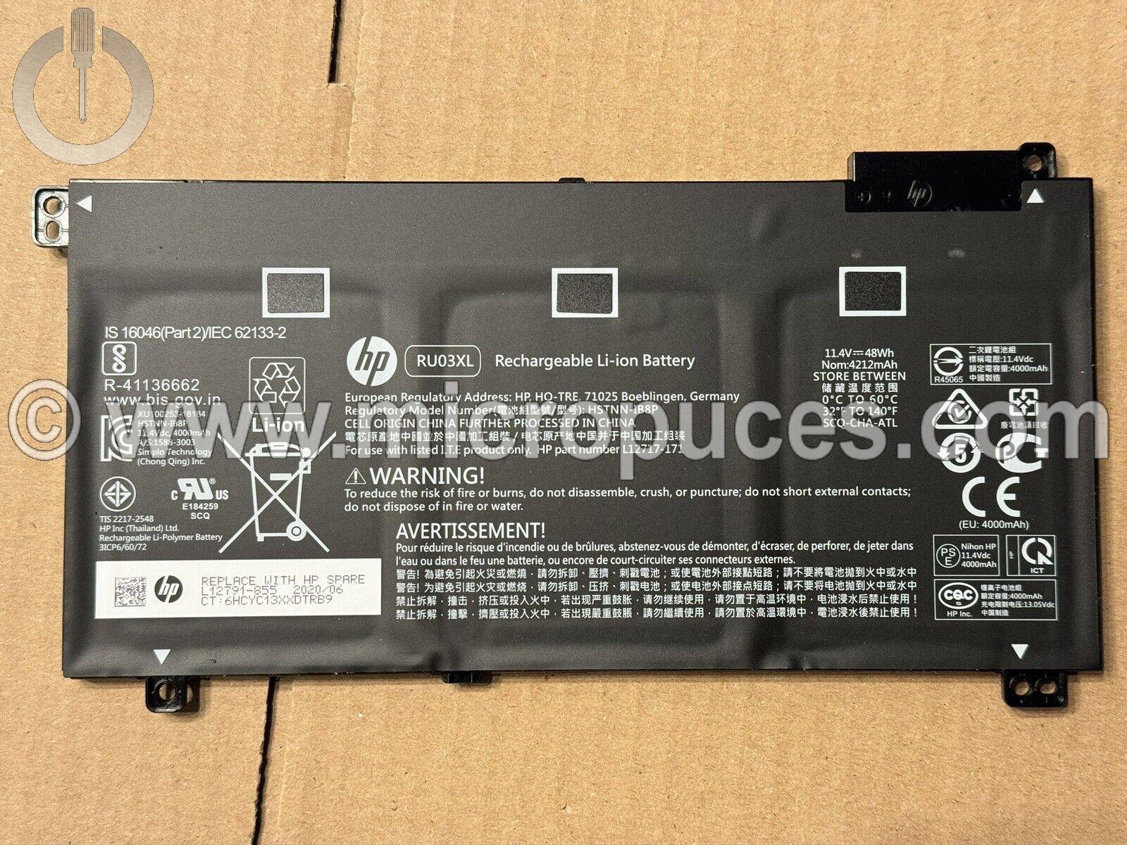Batterie d'origine pour HP ProBook X360 11 G5