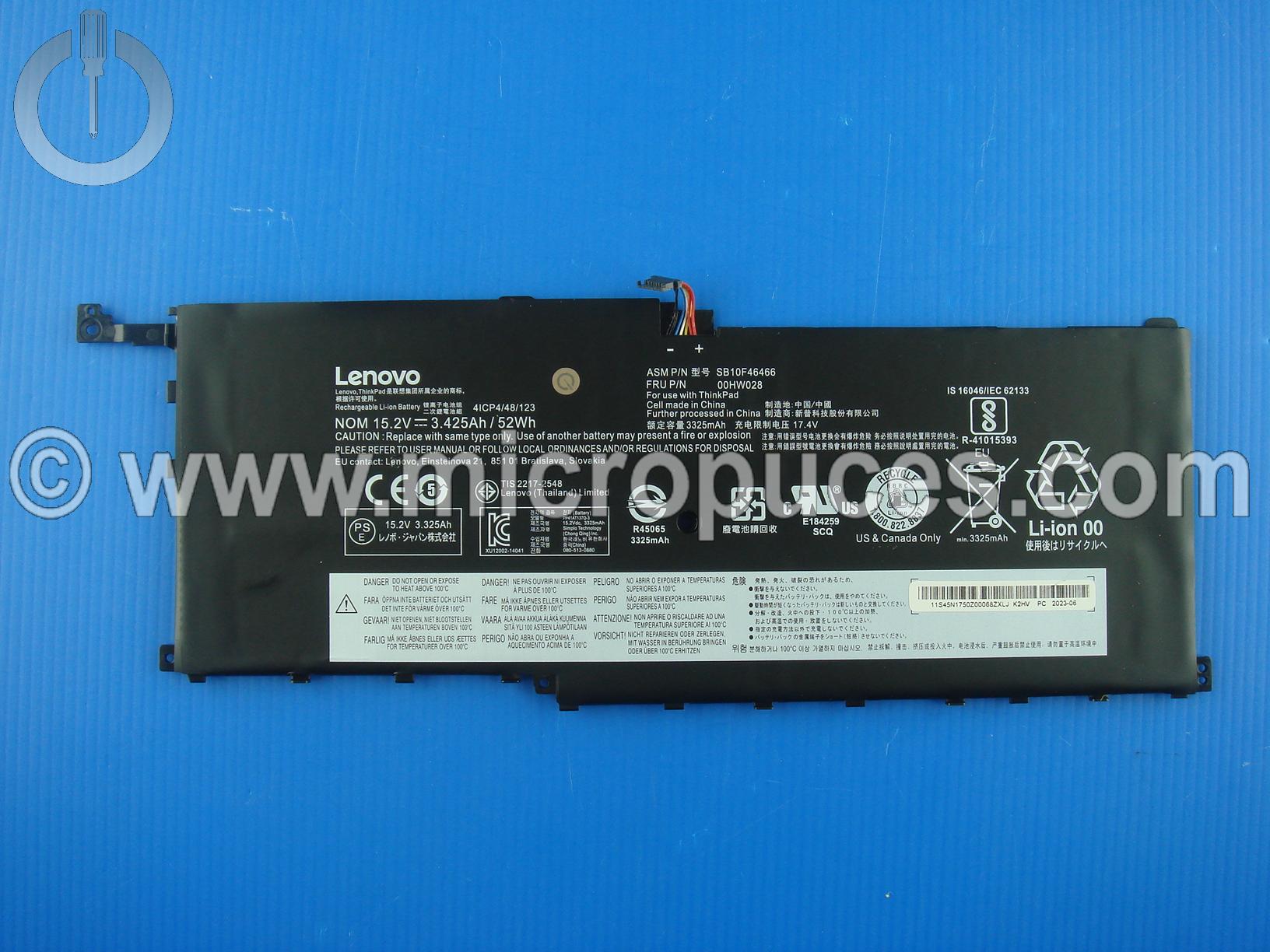 Batterie pour Lenovo Thinkpad X1 Yoga 2nd Gen