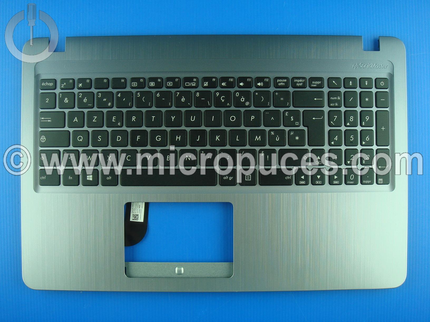 Clavier + top case AZERTY gris pour ASUS X540