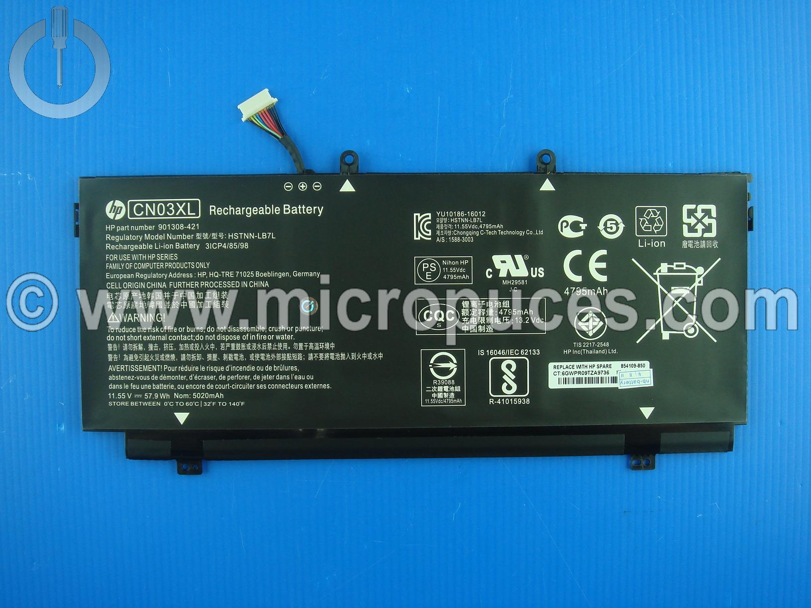 Batterie CN03XL pour HP Envy 13-ab