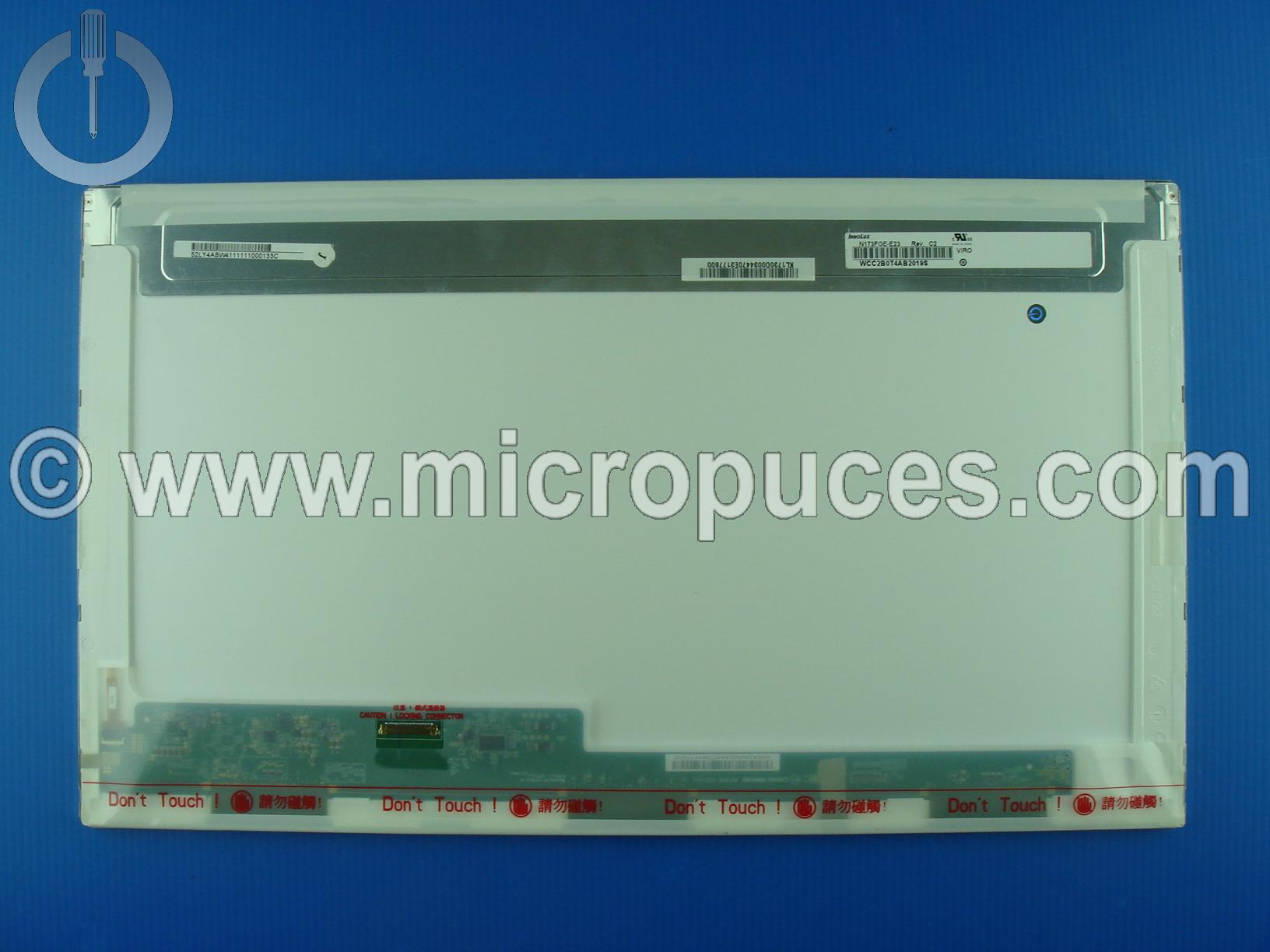 Ecran 17.3" 30 pin HD+ 1600 x 900 - reconditionné