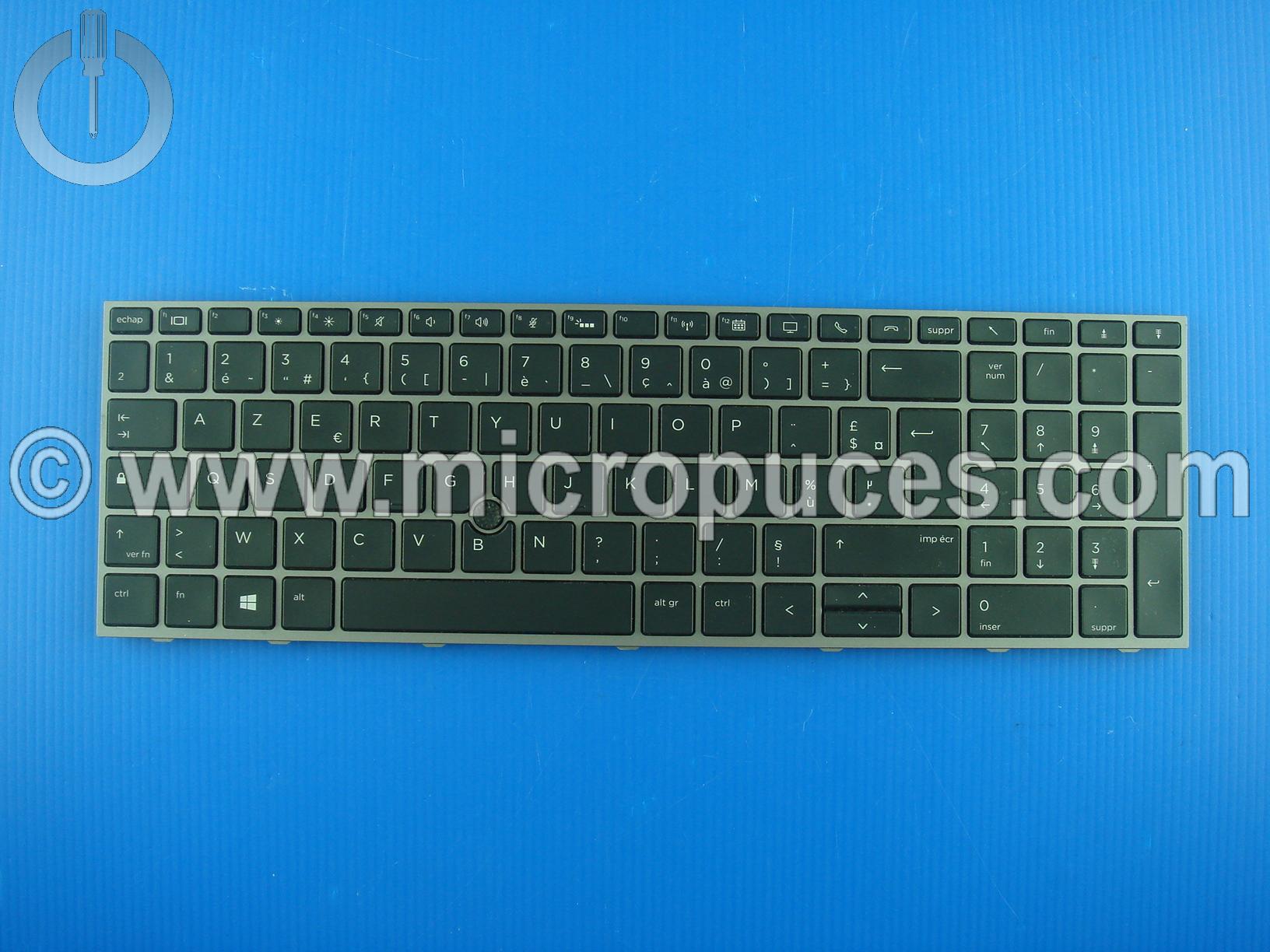 Clavier Azerty pour HP ZBook 15 G5 rtro clair